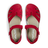 Geschlossene Damensandale, Rot, New Feet
