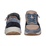 Men's Sneaker, Beige/Blue, Waldläufer