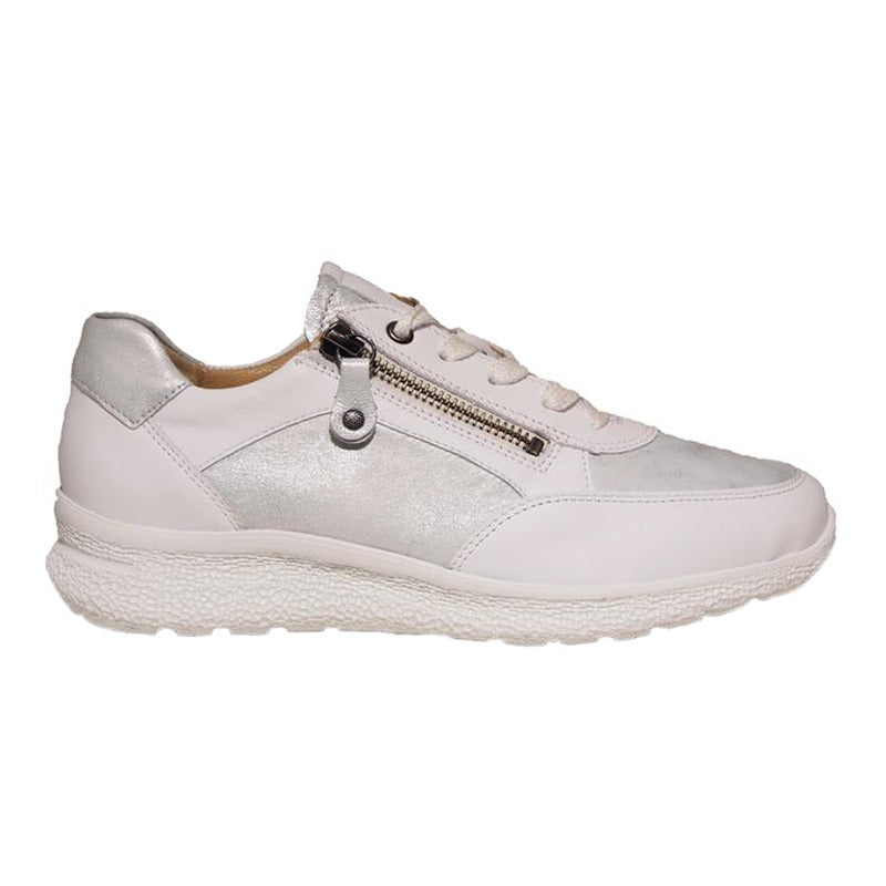 Women's Sneaker, White/Silver, Hartjes
