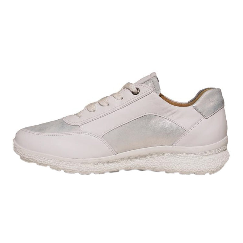 Women's Sneaker, White/Silver, Hartjes
