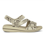 Damen-Sandale, Snake, Green Comfort