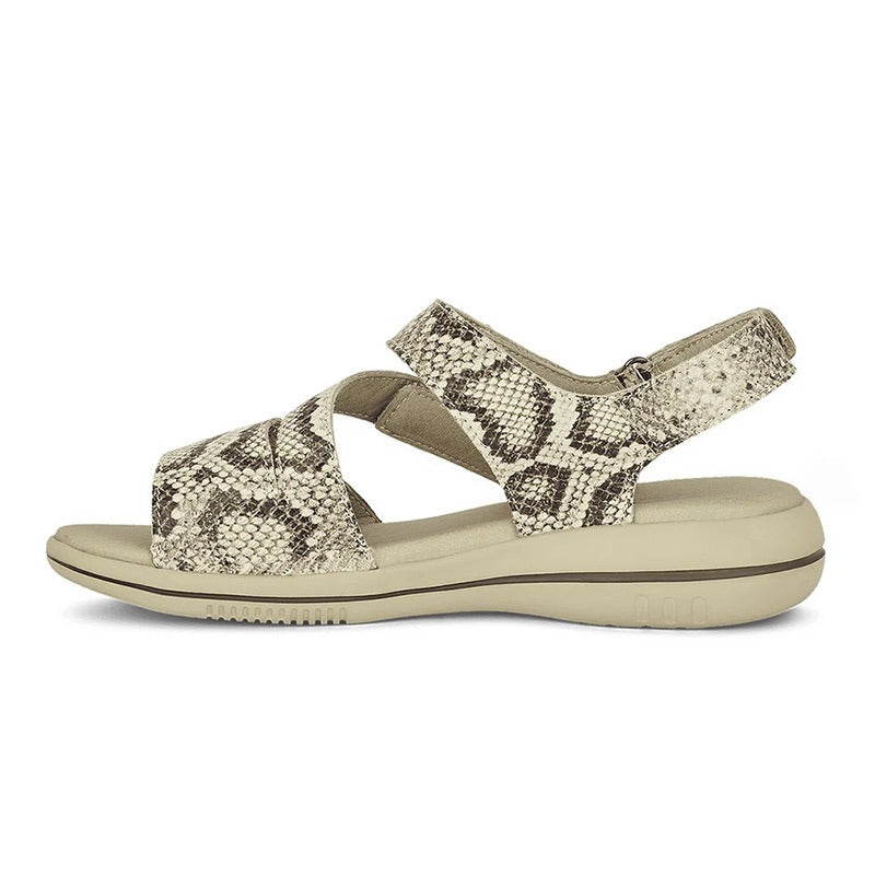 Damen-Sandale, Snake, Green Comfort
