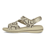 Damen-Sandale, Snake, Green Comfort