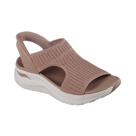 Skechers slip-in damesandal - Sand