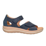 Women's Sandal with Heel Cap, Blue, Hartjes