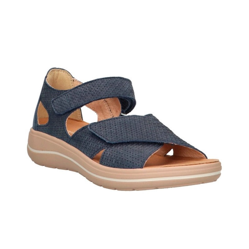 Women's Sandal with Heel Cap, Blue, Hartjes