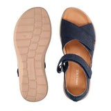 Women's Sandal with Heel Cap, Blue, Hartjes
