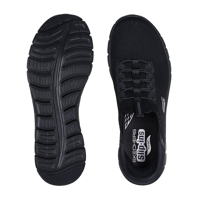 Skechers slip-in damesneaker - Sort