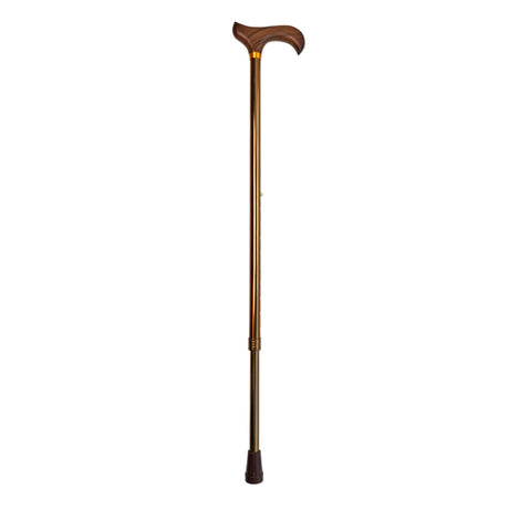 Cane, adjustable height, bronze-colored