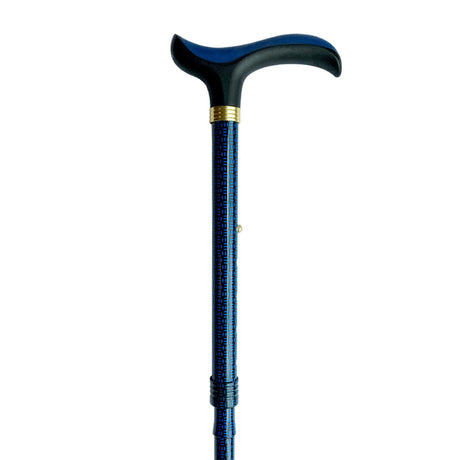 Stock, faltbar, blaues Muster