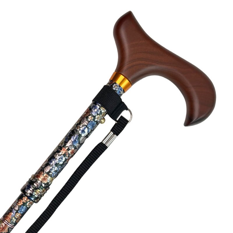 Sammenklappelig stok - Blomstermønster - Seniorshop