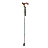 Folding Cane, Floral Pattern