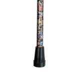 Folding Cane, Floral Pattern
