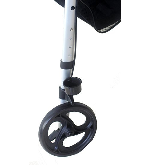 Letvægts rollator - Sølv - Seniorshop