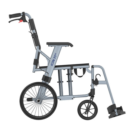 Wheelchair for travel use, Lightweight and foldable
