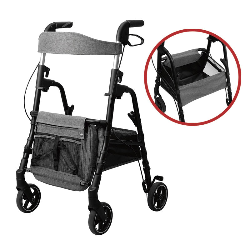 W4 rollator / shopping cart, Blue
