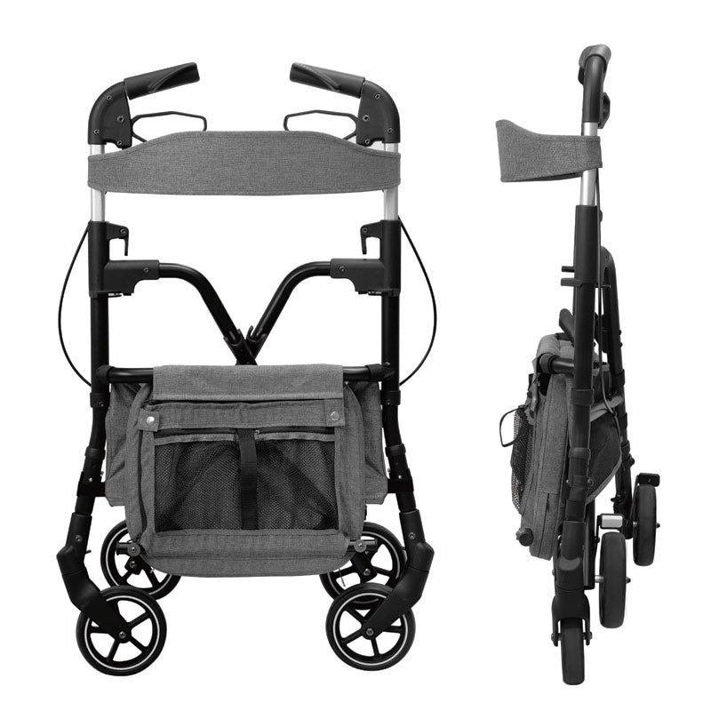 W4 rollator / shopping trolley, Green