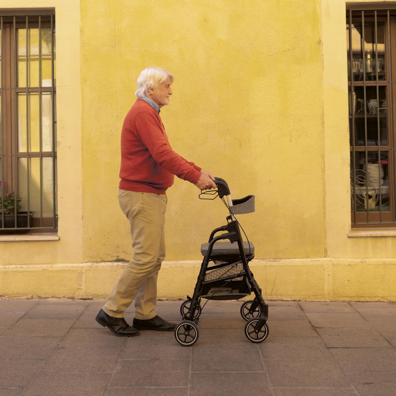 W4 rollator / shopping trolley, Green