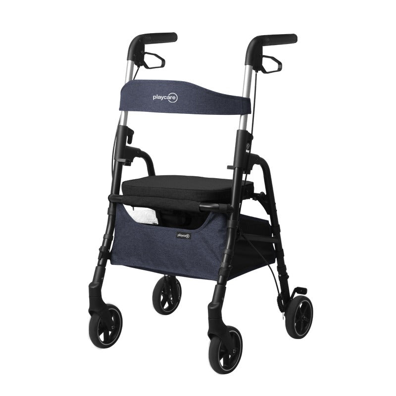 W4 rollator / shopping cart, Blue