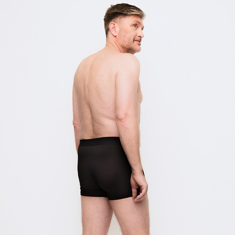 Incontinence Boxershorts, Black Microfiber