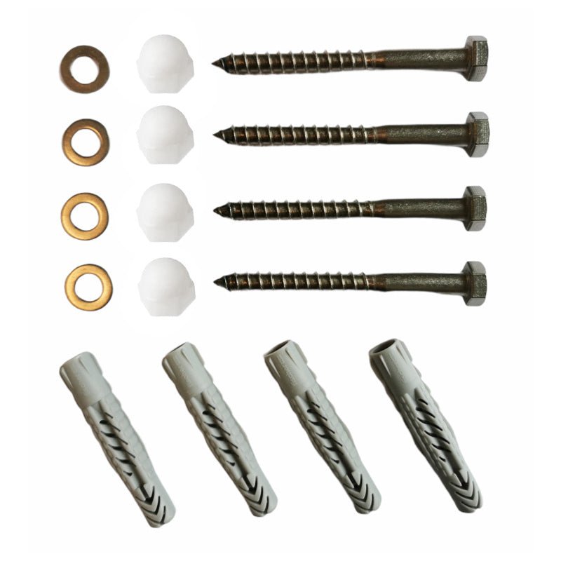 Montagesæt til støttegreb, Hvid dækknap - Seniorshop