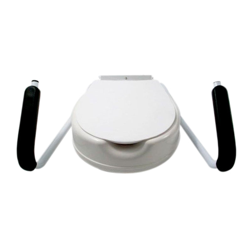 Toilet Riser with Armrests and Lid