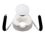 Toilet Riser with Armrests and Lid