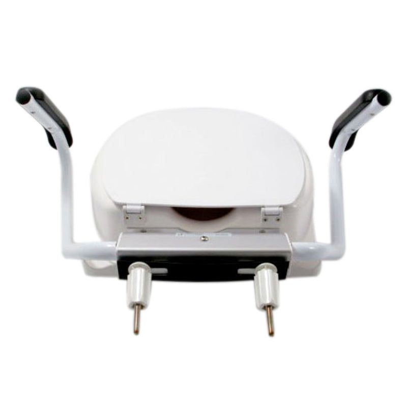 Toilet Riser with Armrests and Lid