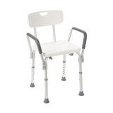 Bath chair with backrest and armrests