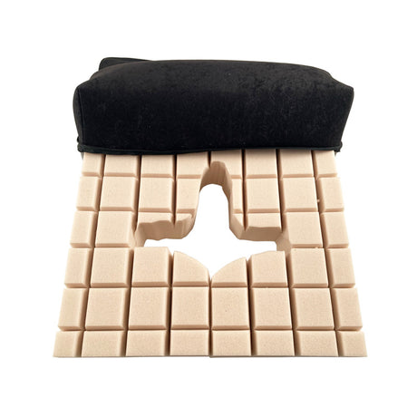 Pressure Relief Seat Cushion with Cutout, 43x43x10 cm