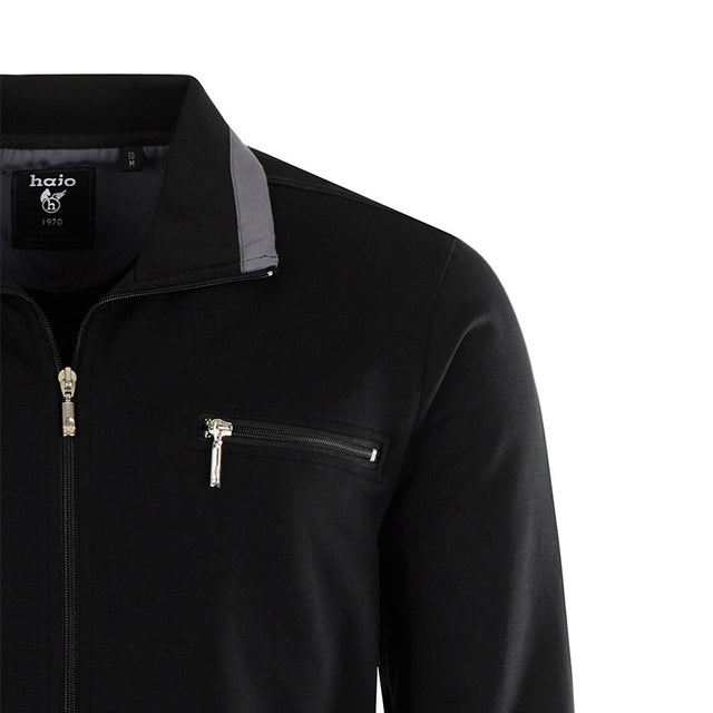 Cardigan mit Reißverschluss - Schwarz