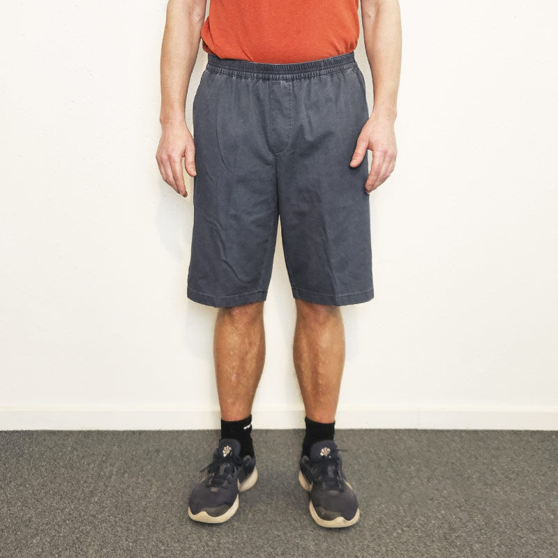 Shorts with elastic waist, Dusty Blue