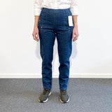 Damenhose mit elastischem Bund – Blau Denim