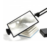 Desk magnifier with flexible arm