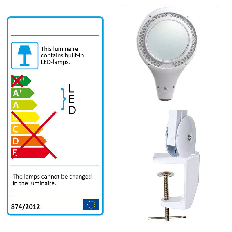 Table Magnifier with LED Light