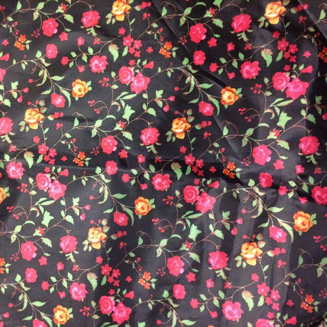 Polyester dining bib, Floral, 85x45 cm