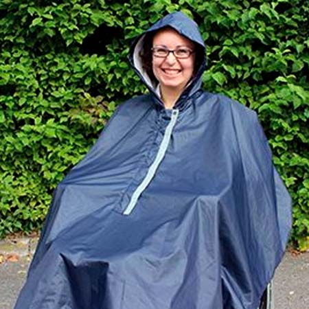 Rain Poncho with Hood and Lining